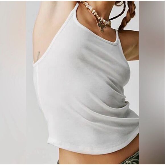 Free People Intimately Three Day Weekend Cami White Scoop Neck S NEW - Picture 8 of 10